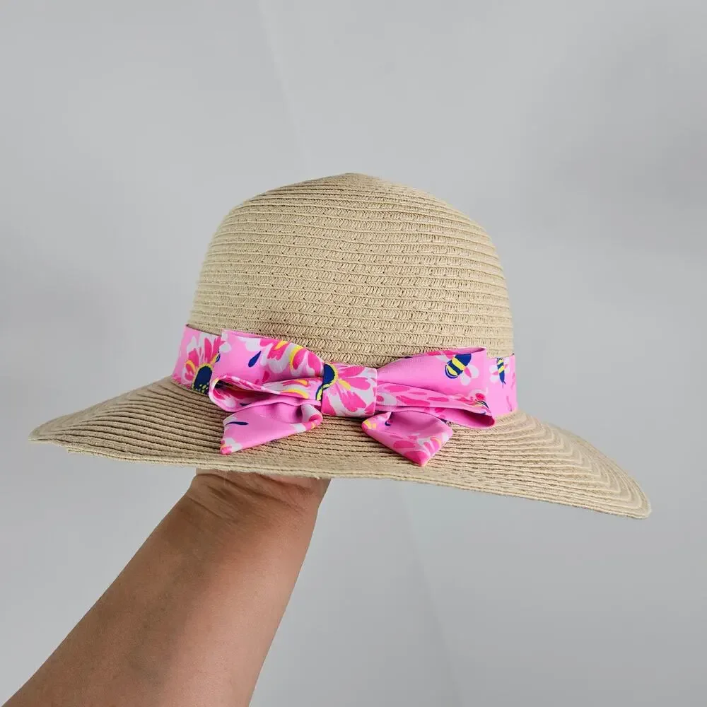 Tommy Bahama Pink Floral One-Piece‎ Swimsuit and Matching Hat | Kid's 5